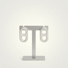 Load image into Gallery viewer, Stud Silver Stainless Mariner Anchor Earrings
