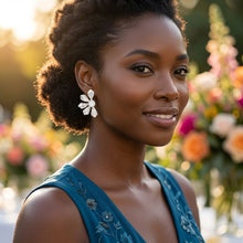 Load image into Gallery viewer, Stud Stainless Steel Mother of Pearl Earrings