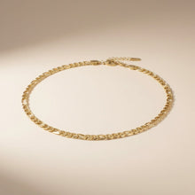 Load image into Gallery viewer, Mens 20in 7mm Gold 18K Stainless Steel Figaro Chain