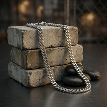 Load image into Gallery viewer, Unisex 20in 6DC 8mm Silver Stainless Steel Chain