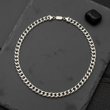 Load image into Gallery viewer, Mens 20in10mm Silver Stainless Steel Curb Chain