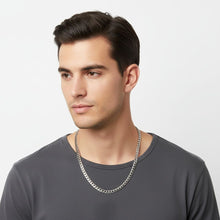Load image into Gallery viewer, Mens 20in10mm Silver Stainless Steel Curb Chain