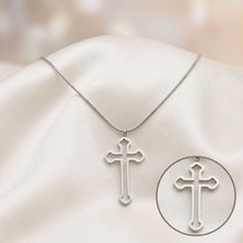 Load image into Gallery viewer, Stainless Steel Cross Pendant Chain Necklace