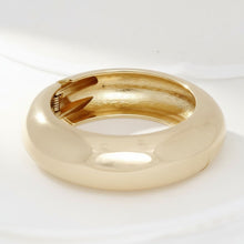 Load image into Gallery viewer, Bangle Smooth Gold Sculpted Shine Sleek Bracelet