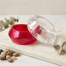 Load image into Gallery viewer, Bangle Retro Red Shimmer Prism Chunky Bracelet