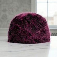 Load image into Gallery viewer, Hat Luxe Faux Fur Fuchsia Kubanka Winter Cap Women