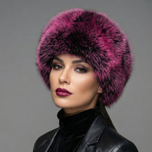 Load image into Gallery viewer, Hat Luxe Faux Fur Fuchsia Kubanka Winter Cap Women