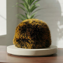 Load image into Gallery viewer, Hat Luxe Faux Fur Orange Kubanka Winter Cap Women
