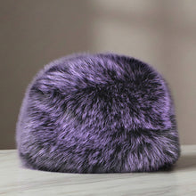 Load image into Gallery viewer, Hat Luxe Faux Fur Purple Kubanka Winter Cap Women