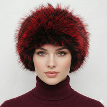 Load image into Gallery viewer, Hat Luxe Faux Fur Red Kubanka Winter Cap Women