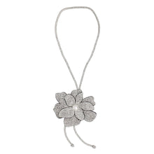 Load image into Gallery viewer, Long Y Brilliant Clear Blooming Flower Necklace