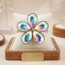 Load image into Gallery viewer, Aurbo Glass Crystal Daisy Flower Cuff Bracelet