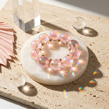 Load image into Gallery viewer, Bracelet Light Pink Iridescent Bubble Ball Bead
