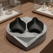 Load image into Gallery viewer, Black Matte Coating Sculpted Stud Earrings