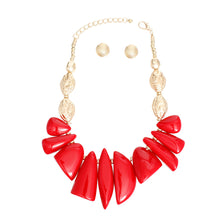 Load image into Gallery viewer, Necklace Red Bead Tribal Collar for Women