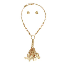 Load image into Gallery viewer, Pendant Gold Chain Charm Tassel Necklace for Women
