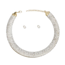 Load image into Gallery viewer, Collar Pave Clear Stone Torque Necklace for Women