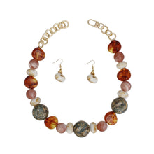 Load image into Gallery viewer, Beaded Brown Dreamy Oceanic Chunky Necklace