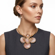 Load image into Gallery viewer, Soft Pink Flower Pendant Handmade Necklace