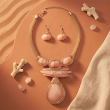 Load image into Gallery viewer, Soft Pink Teardrop Pendant Handmade Necklace