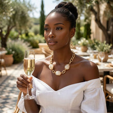 Load image into Gallery viewer, Creamy Ivory Caged Bead Chunky Handmade Necklace