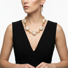 Load image into Gallery viewer, Creamy Ivory Caged Bead Chunky Handmade Necklace