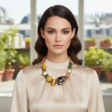 Load image into Gallery viewer, Tribal Natural Elements Yellow Chunky Necklace