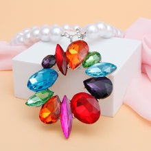 Load image into Gallery viewer, Toggle Pearl Multicolor Crystal Pendant Necklace