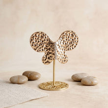 Load image into Gallery viewer, Gold Hammered Butterfly Large Cocktail Ring