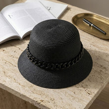 Load image into Gallery viewer, Black Chain Black Bucket Hat