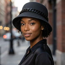 Load image into Gallery viewer, Black Chain Black Bucket Hat