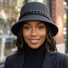 Load image into Gallery viewer, Black Chain Black Bucket Hat