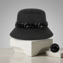 Load image into Gallery viewer, Black Chain Black Bucket Hat