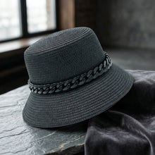 Load image into Gallery viewer, Black Chain Black Bucket Hat
