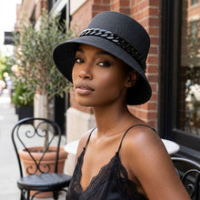 Load image into Gallery viewer, Black Chain Black Bucket Hat