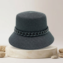 Load image into Gallery viewer, Black Chain Black Bucket Hat