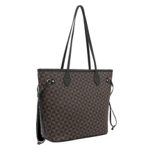 Load image into Gallery viewer, Tote Brown Diamond Plaid 3 Pcs Shoulder Bag Set