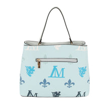 Load image into Gallery viewer, Handbag Blue Luxe Monogram Top Handle Bag Set