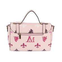 Load image into Gallery viewer, Messenger Pink Luxe Monogram Satchel Handbag Set