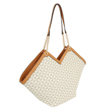 Load image into Gallery viewer, Tote Beige Diamond Plaid Geometric Shoulder Bag