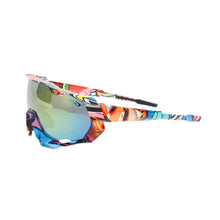 Load image into Gallery viewer, Sunglasses Red Graphic Print Mirror Sport Eyewear