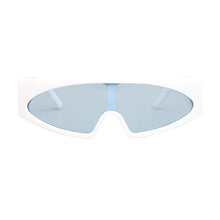 Load image into Gallery viewer, Sunglasses White Thin Visor Modern Eyewear Women