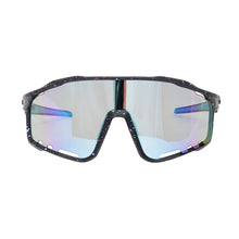 Load image into Gallery viewer, Sunglasses Black Splatter Mirror Sport Eyewear