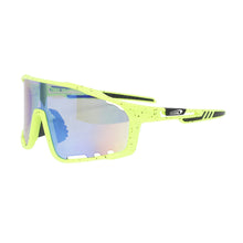 Load image into Gallery viewer, Sunglasses Green Splatter Mirror Sport Eyewear