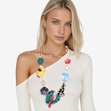 Load image into Gallery viewer, Linked Tropical Jungle Island Glamour Necklace