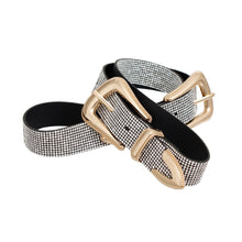 Load image into Gallery viewer, Belt Double Buckle Western Clear Stone for Women