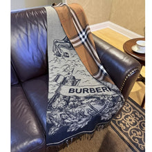 Load image into Gallery viewer, Faux Cashmere Brown Plaid Motif Rectangle Scarf