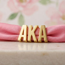 Load image into Gallery viewer, Letter A Gold Slide Letter Charm Sold Individually