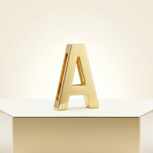 Load image into Gallery viewer, Letter A Gold Slide Letter Charm Sold Individually