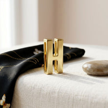 Load image into Gallery viewer, Letter H Gold Slide Letter Charm Sold Individually